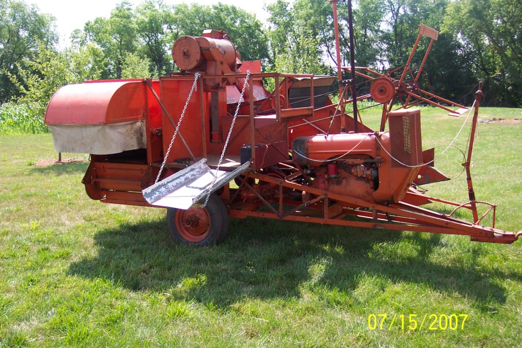 Electric start engine drive model 60 All Crop Harvester.